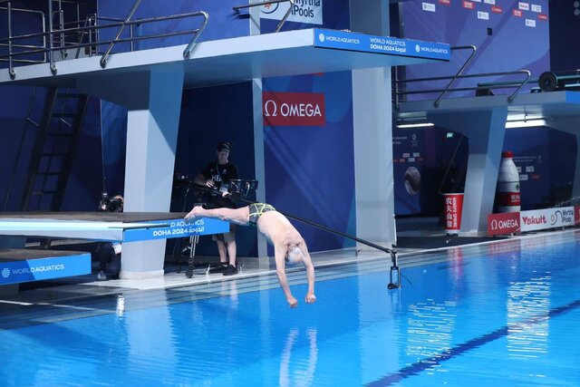 شیرجه اسطوره ۱۰۰ ساله ایرانی در مسابقات قهرمانی جهان+ عکس