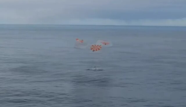 بازگشت کپسول «دراگون» به زمین پس از پایان ماموریت «آکس-۳»