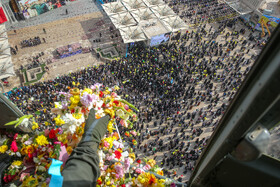 تصاویر هوایی از راهپیمایی ۲۲ بهمن در قم
