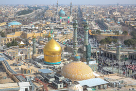 تصاویر هوایی از راهپیمایی ۲۲ بهمن در قم