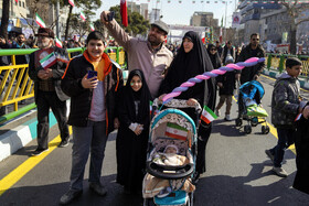 حضور نوجوانان در راهپیمایی ۲۲ بهمن ۱۴۰۲ - تهران