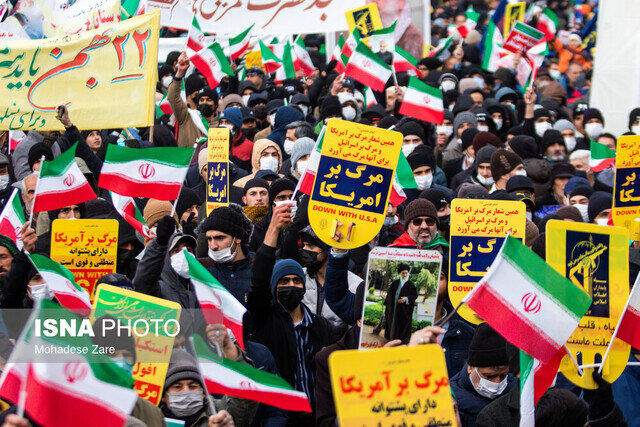 شکوه صبح صادق راهپیمایی ۲۲ بهمن در سراسر کشور