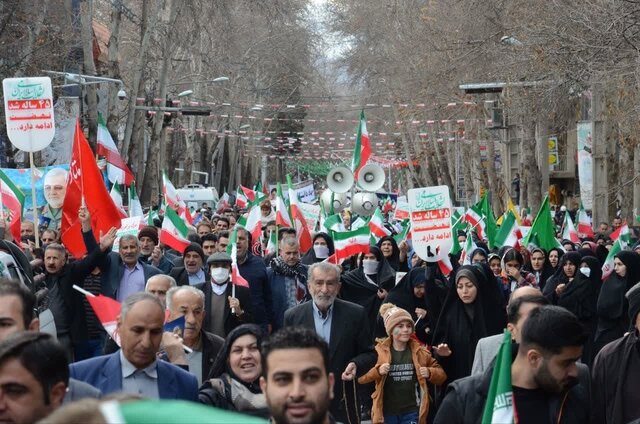 حضور حماسی مردم لرستان در راهپیمایی یوم‌الله ۲۲ بهمن