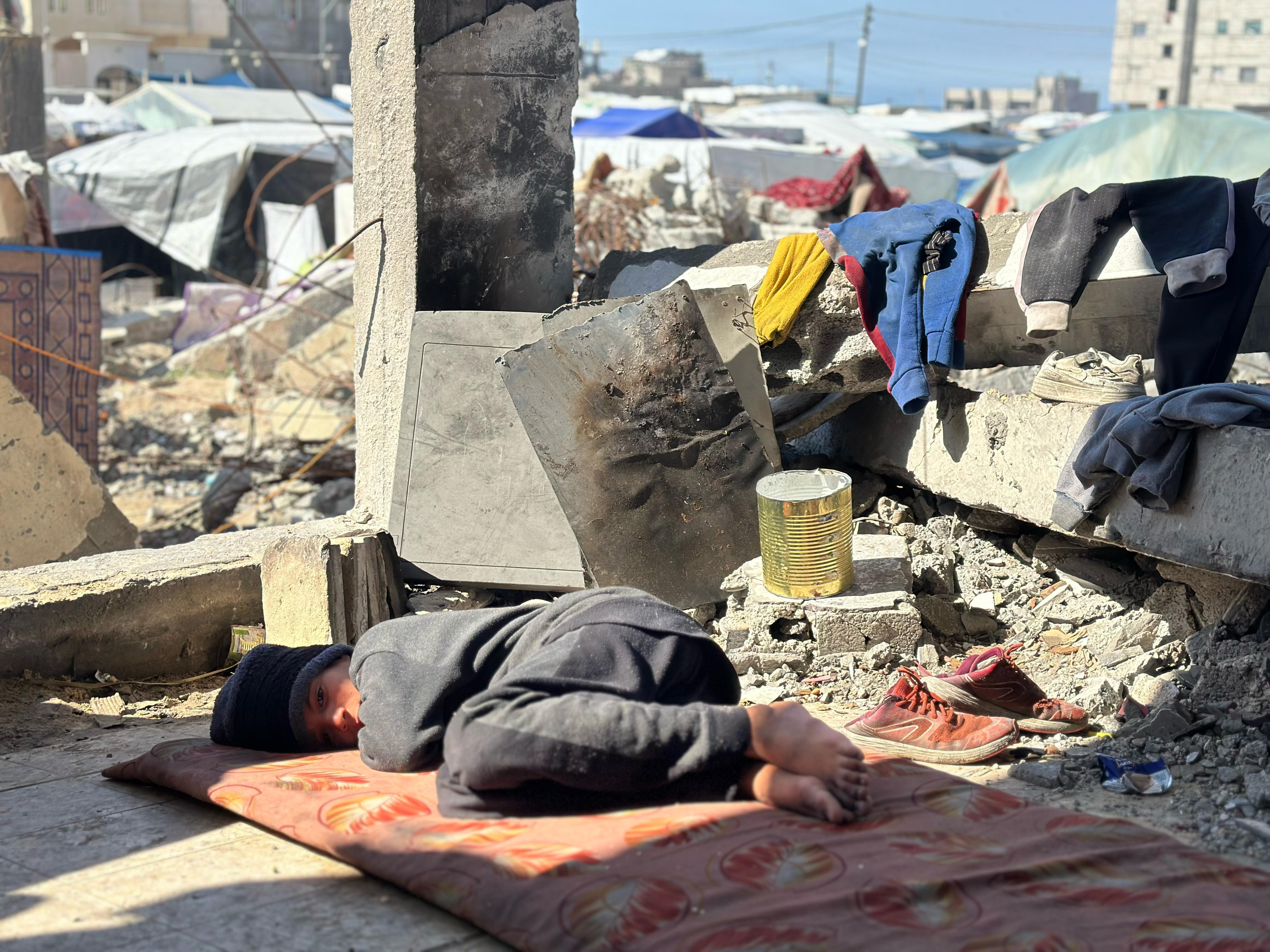 نگرانی آوارگان فلسطینی از به راه افتادن دریای خون در رفح