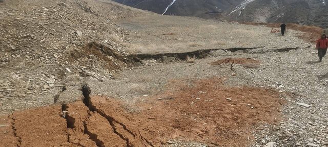 رانش زمین در روستای سلوک شهرستان مهاباد