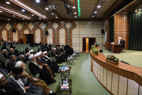 آیتالله غلامعلی صفایی بوشهری در اجلاس انتخاباتی حزب موتلفه اسلامی