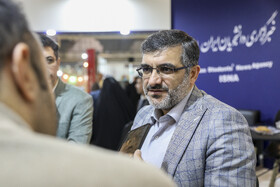حضور مسعود رنجبریان، مدیعامل شرکت شهربان و حریم‌بان شهرداری تهران در غرفه ایسنا - سومین روز نمایشگاه رسانه‌های ایران