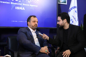 بازدید سیداحسان خاندوزی وزیر اقتصاد و دارایی از غرفه ایسنا - چهارمین روز نمایشگاه رسانه‌های ایران