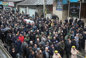 تشییع پیکر سردار کساییان در سواد کوه
