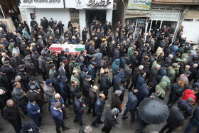 تشییع پیکر سردار کساییان در سواد کوه
