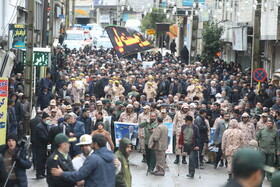 تشییع پیکر سردار کساییان در سواد کوه
