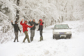 بارش برف سوادکوه مازندران