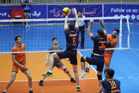 دیدار تیم های والیبال نیان الکترونیک مشهد و سایپا تهران