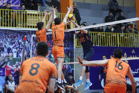 دیدار تیم های والیبال نیان الکترونیک مشهد و سایپا تهران