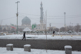 بارش برف زمستانی در قم