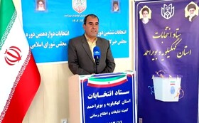 ۵۸۴ هزار نفر واجد شرایط در انتخابات مجلس دوازدهم کهگیلویه و بویراحمد