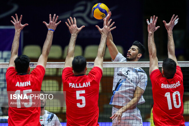 عکس آرشیوی است. خانزاده و جواهری امتیازآورترین بازیکنان فینال اول لیگ والیبال