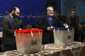 حضور عبدالرضا رحمانی فضلی پای صندوق رای در وزارت کشور