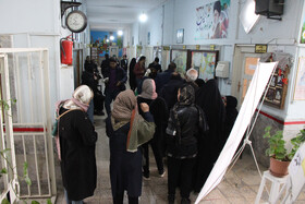 حضور مردم بجنورد در محل اخذ رای