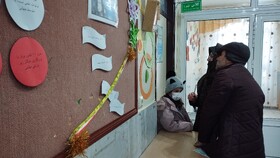 حضور مردم پای صندوق های اخذ رای در اردبیل