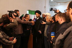 حضور مردم پای صندوق های اخذ رای در اردبیل