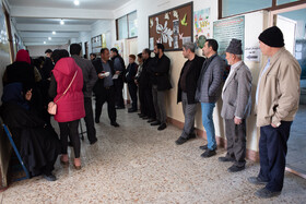 حضور مردم ارومیه در محل اخذ رای