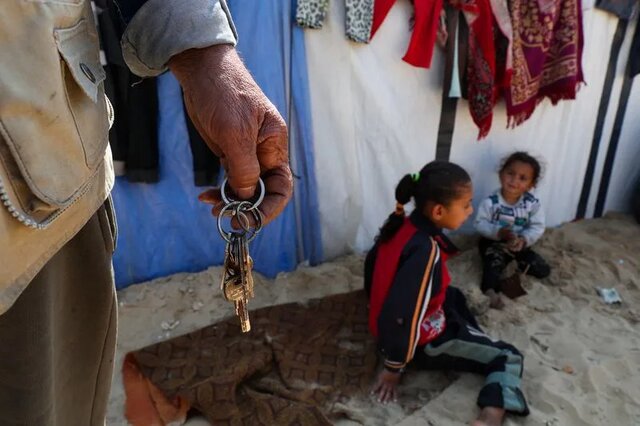 «کلید» نمادی از تلفیق آوارگی و امید ساکنان غزه