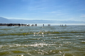 نمایی از ساحل بندر ترکمن