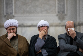مراسم وداع با پیکر آیتالله امامی کاشانی