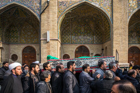 مراسم وداع با پیکر آیتالله امامی کاشانی