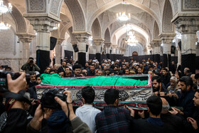 مراسم وداع با پیکر آیتالله امامی کاشانی