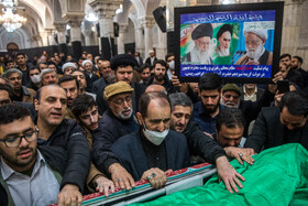 مراسم وداع با پیکر آیتالله امامی کاشانی