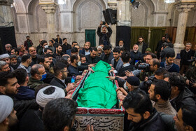 مراسم وداع با پیکر آیتالله امامی کاشانی