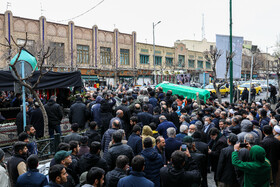 تشییع پیکر آیتالله امامی کاشانی