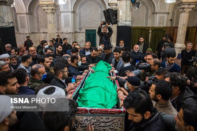 پیکر آیتالله محمد امامی کاشانی تشییع شد پیکر آیتالله محمد امامی کاشانی تشییع شد
