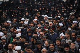 تشییع پیکر آیتالله امامی کاشانی در حرم مطهر رضوی