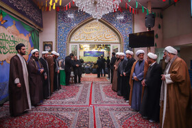تشییع پیکر آیتالله امامی کاشانی در حرم مطهر رضوی
