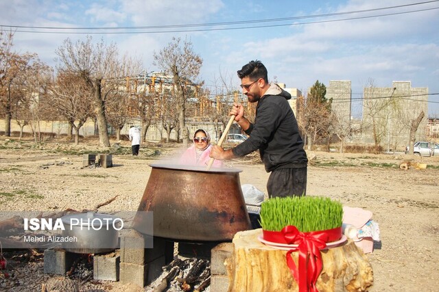 برپایی دهمین آیین سمنوپزان در خراسان شمالی در بجنورد