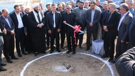 آیین کلنگ زنی پل بزرگ شهر گردشگری سرعین