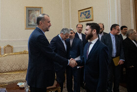 دیدار واهان گوستانیان، معاون وزیر امور خارجه ارمنستان با امیر عبداللهیان