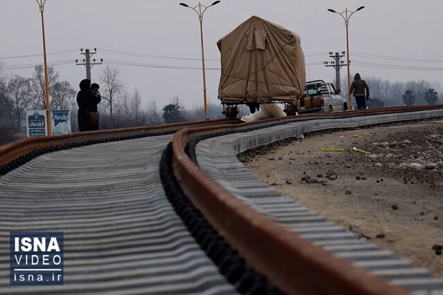 ویدیو/ قطار وعده‌ها روی ریل رشت-کاسپین