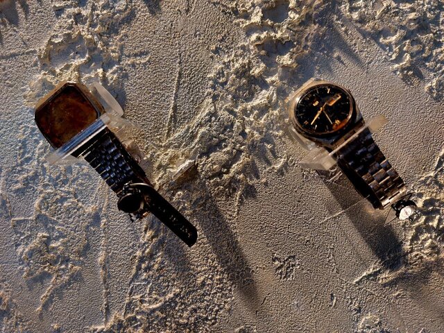 عکسها از سعید فتوحی نمایش ساعتهای شهیدان باکری و زینالدین