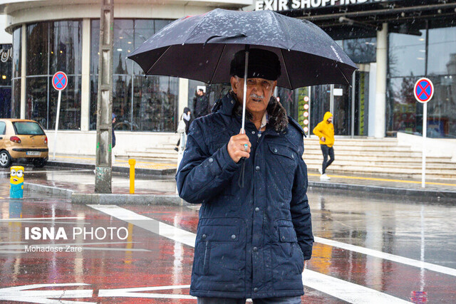 تهران زیر رگبار باران در آغاز سال جدید تهران زیر رگبار باران در آغاز سال جدید