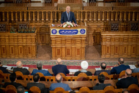 سخنرانی محمدباقر قالیباف، رئیس مجلس شورای اسلامی در آیین اعطای نخستین جایزه ملی قانون