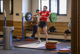 تمرین تیم ملی وزنه‌ برداری