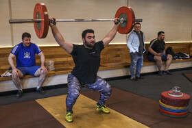 تمرین تیم ملی وزنه‌ برداری