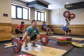 تمرین تیم ملی وزنه‌ برداری