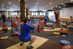 تمرین تیم ملی وزنه‌ برداری