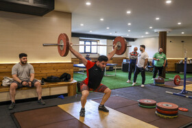 تمرین تیم ملی وزنه‌ برداری