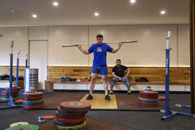 تمرین تیم ملی وزنه‌ برداری